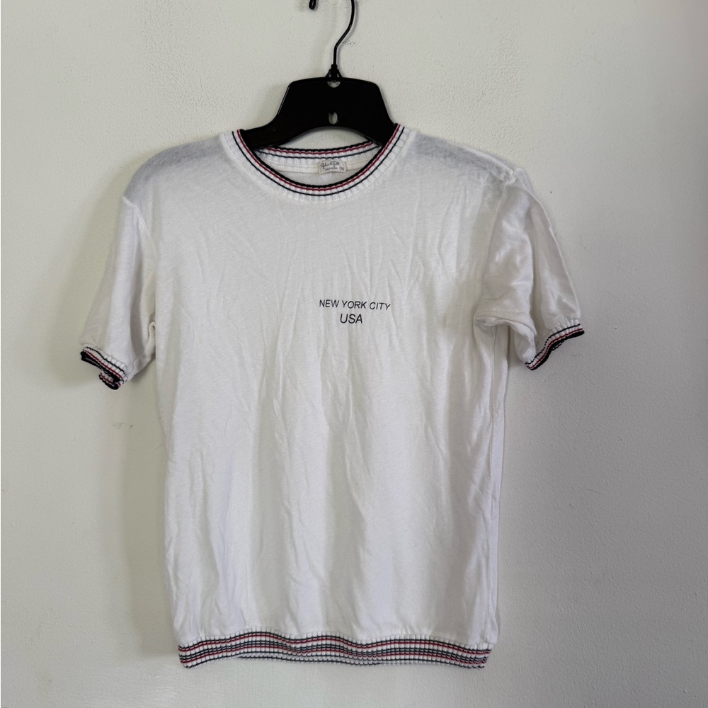 Brandy Melville Womens NYC Baby Tee Shirt, Soft, Size OS / Med